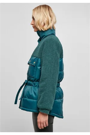 Urban classics Winterjacke Damen Ladies Sherpa Mix Puffer Jacket (1-St)
