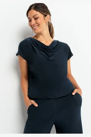 Bianca Wasserfallshirt WIEBKE aus weicher Technojersey-Qualität mit kurzem Arm - Verkäufer: