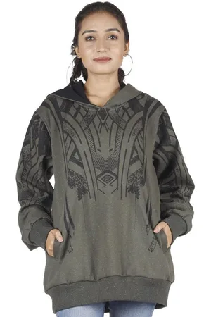 GURU-SHOP Langjacke Goa Festival Hoody mit Tribal Print,.. alternative Bekleidung - Verkäufer: