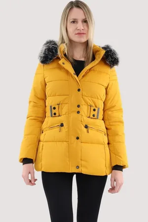 malito more than fashion Steppjacke 81169 figurbetonte gefütterte Winterjacke mit Kunstfell Kapuze - Verkäufer: malito