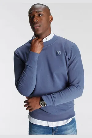 DELMAO Sweatshirt Langarm, Regular Fit, unifarben, Basic-Stil