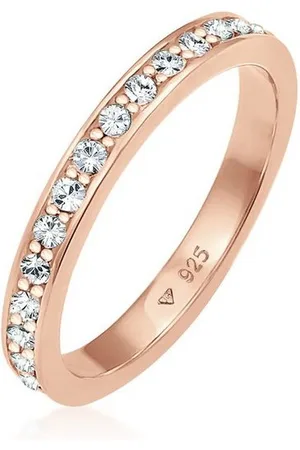 Elli Fingerring Memoire Verlobung Kristalle 925 Silber - Verkäufer: JULIE & GRACE GmbH