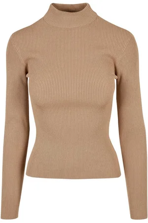 Urban classics Sweater Damen Ladies Rib Knit Turtelneck Sweater (1-tlg)