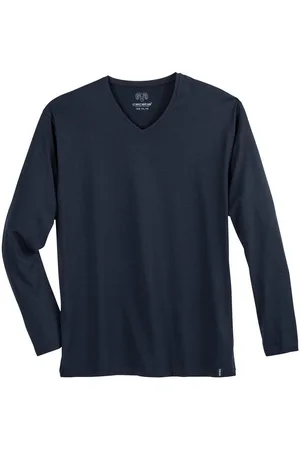 Ceceba V-Shirt V-Neck Longsleeve Übergröße navy - Verkäufer: bigtex