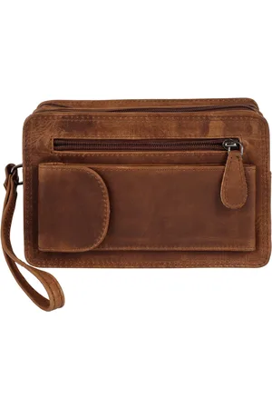 Bagan Handgelenktasche, echt Leder