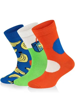 Happy Socks Basicsocken 3-Pack Kids Banana Sock aus nachhaltiger Baumwolle - Verkäufer: GoJungo GmbH