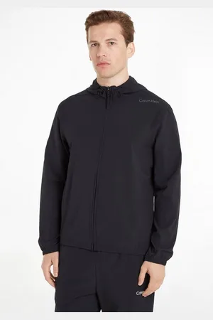Calvin Klein Outdoorjacke mit Kapuze und Eingrifftaschen
