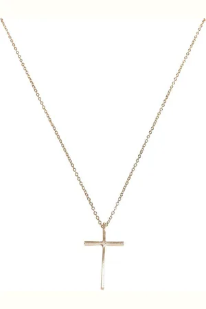 Urban classics Edelstahlkette Unisex Big Basic Cross Necklace