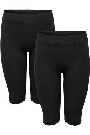 ONLY Leggings Kurze Leggings 2-er Stück Pack Shorts Übergrößen Plus Size (2-tlg) CARTIME KNICKERS NOOS - Verkäufer: ARIZONAS