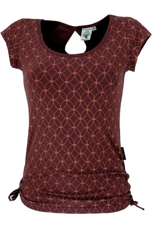 GURU-SHOP T-Shirt Yoga -T-Shirt aus Bio-Baumwolle Flower of life.. Festival, Ethno Style, Retro, alternative Bekleidung - Verkäufer: