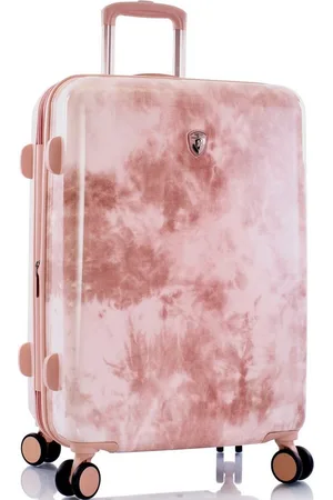Heys Hartschalen-Trolley Tie-Dye pink, 66 cm, 4 Rollen, x Joachim Llambi Reisegepäck TSA Schloss Volumenerweiterung