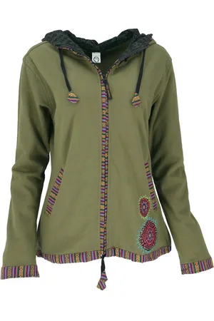 GURU-SHOP Langjacke Nepal Ethno Jacke, bestickte Boho Jacke -.. alternative Bekleidung - Verkäufer: