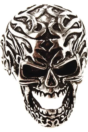 Kiss of Leather Silberring Ring Totenkopf, Gr. 60-74 (tk7) - Silber - Verkäufer: