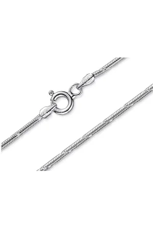Silberkettenstore Silberkette Schlangenkette, geprägt 1,4mm - 925 Silber, Länge wählbar von 38-120cm - Verkäufer: silberketten-store