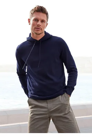 H.I.S Strickpullover mit Kapuze, Regular Fit, Pullover mit Rundhals, Feinstrick, Baumwollmischung