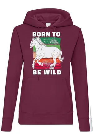 Youth Designz Kapuzenpullover Born To Be Wild Damen Hoodie Pullover mit trendigem Frontprint - Verkäufer: EmDa Trading GmbH