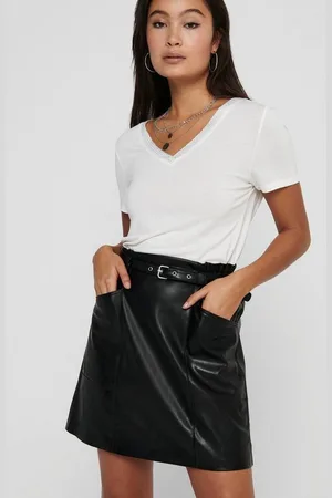 ONLY Lederimitatrock ONLHEIDI FAUX LEATHER SKIRT OTW NOOS