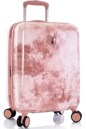 Heys Hartschalen-Trolley Tie-Dye pink, 53 cm, 4 Rollen, x Joachim Llambi Hartschalen-Koffer Volumenerweiterung