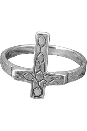 Kiss of Leather Silberring Ring Kreuz, Gr. 46-66 (kr17) - Silber - Verkäufer: