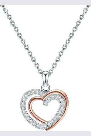 Rafaela Donata Silberkette Herz silber/roségold, aus Sterling Silber - Verkäufer: Juvalia