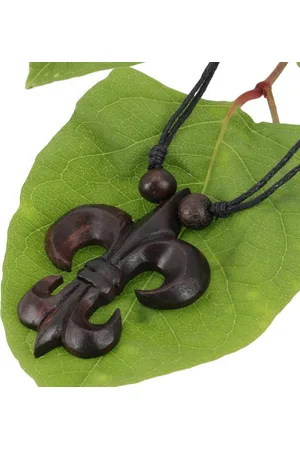 GURU-SHOP Perlenkette Ethno Holzschmuck, Halskette, Surferkette - Raute - Verkäufer:
