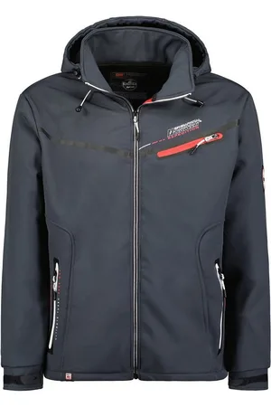 Geographical Norway Softshelljacke Herren Softshell Übergangsjacke mit abnehmbarer Kapuze mit Stehkragen, mit abnehmbarer Kapuze - Verkäufer: leyoley