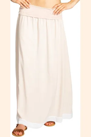 CASPAR Faltenrock RO026 eleganter leichter langer Damen Sommer Maxirock - Verkäufer: & SIKORA