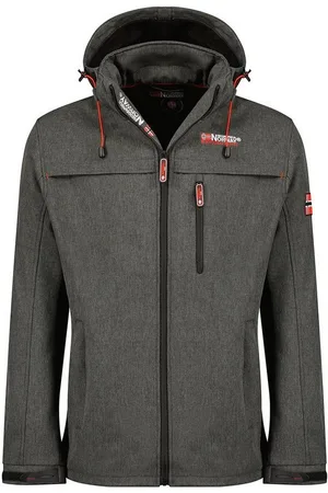 Geographical Norway Softshelljacke Herren Softshell - TARMAK hochschließender Kragen, mit abnehmbarer Kapuze - Verkäufer: leyoley