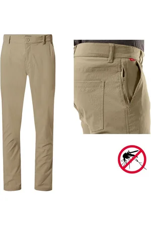 Craghoppers Softshellhose - NosiLife - Stretch Outdoor - Trekkinghose Santos - Herren - lange Beinlänge - beige - Verkäufer: hive outdoor