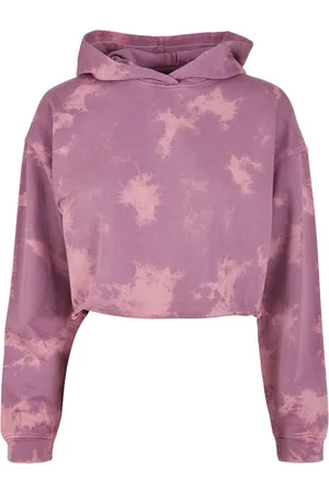 Urban classics Kapuzenpullover Damen Ladies Oversized Short Bleached Hoody (1-tlg)
