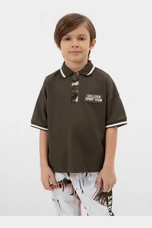 Gulliver Poloshirt mit stylischen Kontrastprints