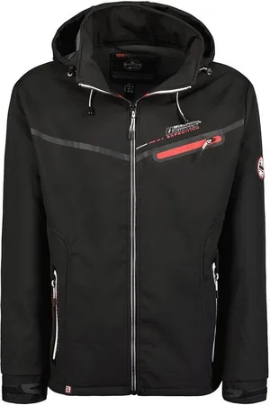 Geographical Norway Softshelljacke Herren Softshell Übergangsjacke mit abnehmbarer Kapuze mit Stehkragen, mit abnehmbarer Kapuze - Verkäufer: leyoley