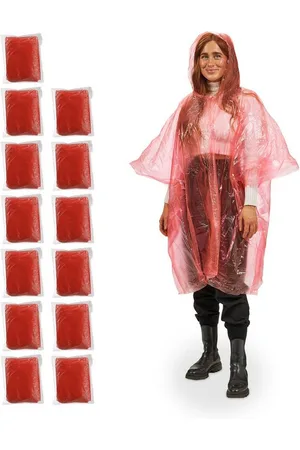 Relaxdays Regenponcho Einweg Regenponcho 13er Set - Verkäufer: