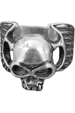 Kiss of Leather Silberring Ring Totenkopf, Gr. 54-74 (tk12) - Silber - Verkäufer: