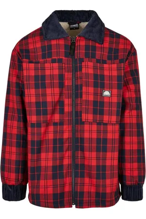 Southpole Allwetterjacke Herren Check Flannel Sherpa Jacket (1-St)