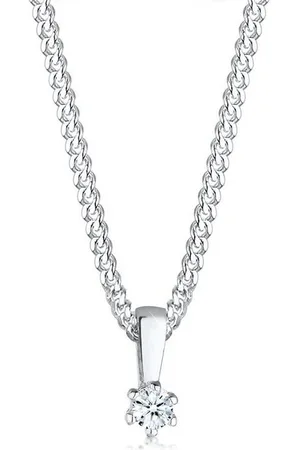 Elli DIAMONDS Kette mit Anhänger Kreis Diamant Geschenkidee 925 Sterling Silber, Kreis - Verkäufer: JULIE & GRACE GmbH