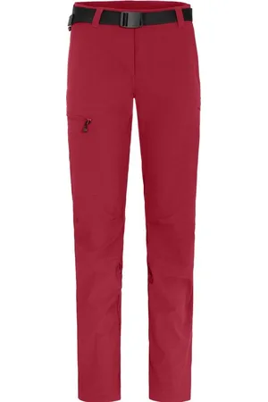Bergson Outdoorhose HYDRYS Damen Wanderhose, vielseitig, pflegeleicht, Kurzgrößen, dunkelrot - Verkäufer: