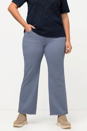 Ulla Popken Regular-fit-Jeans Colorjeans Mary Fransensaum weites Bein - Verkäufer: Popken Fashion Group