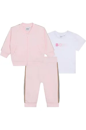 HUGO BOSS Neugeborenen-Geschenkset Baby 3-Teiler Jogginganzug rosa - Verkäufer: coolkids-store