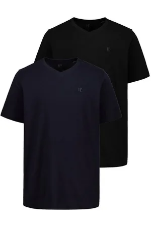 JP 1880 T-Shirt T-Shirts Basic 2er-Pack V-Ausschnitt Halbarm (2-tlg) - Verkäufer: Popken Fashion Group