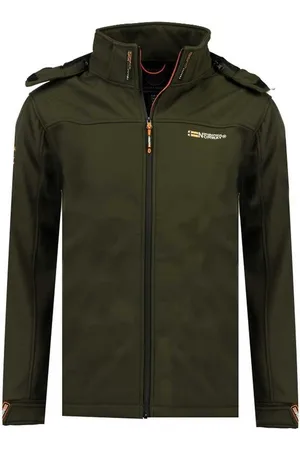 Geographical Norway Softshelljacke Herren Softshell mit abnehmbarer Kapuze mit Stehkragen, mit abnehmbarer Kapuze - Verkäufer: leyoley
