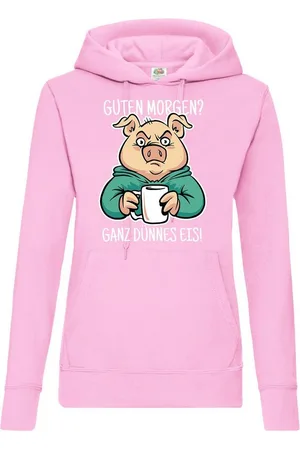Youth Designz Kapuzenpullover "Guten Morgen? Ganz Dünnes Eis" Damen Hoodie Pullover mit lustigem Frontprint - Verkäufer: EmDa Trading GmbH