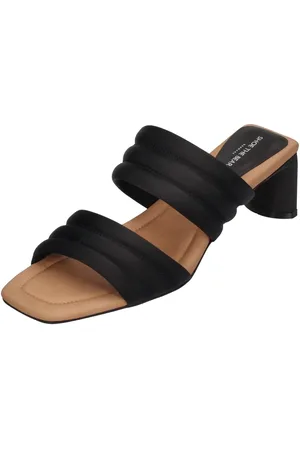 Shoe The Bear SYLVI PADDED STRAP Pantolette Black Satin - Verkäufer: Shoedeal Jana Sievers e.K.