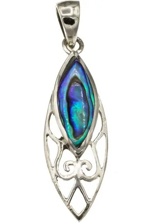 Bella Carina Kettenanhänger Anhänger mit Abalone Muschel filigran, 925 Silber, mit schillernder Abalone Muschel - Verkäufer: