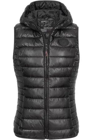 Geographical Norway Steppweste Stepp weste Kapuze Übergangs Herbst Winter Weste Windbreaker - Verkäufer: fashion-victim-style