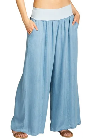 CASPAR Stoffhose KHS046 lässig leichte Damen Sommer Culotte Hose mit Jeansoptik - Verkäufer: & SIKORA