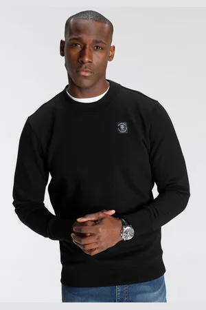 DELMAO Sweatshirt Langarm, Regular Fit, unifarben, Basic-Stil