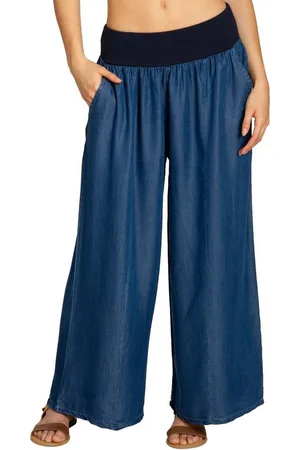 CASPAR Stoffhose KHS046 lässig leichte Damen Sommer Culotte Hose mit Jeansoptik - Verkäufer: & SIKORA