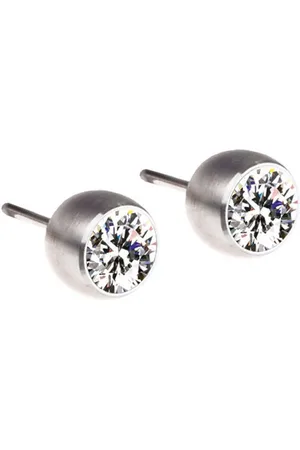 ERNSTES Paar Ohrstecker Edelstahl mit Farbstein weiß - Verkäufer: Schmuck-Uhren-Trends
