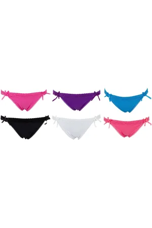 AvaMia Panty 6er Pack Pantys Spitze Uni Hotpants Hipster French Damen (Spar-Set, 6er-Pack) Knickers Damen Teen Panty - Verkäufer: PEROYORK